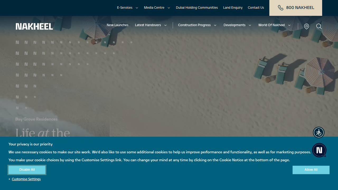 The official website of Nakheel Properties, master developer of Palm Jebel Ali and other iconic Dubai projects.