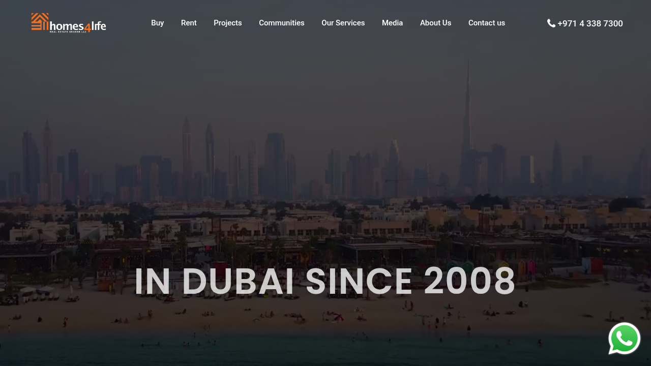 The homepage of Homes 4 Life Real Estate Brokers LLC, an agency recognized for its clear service terms.