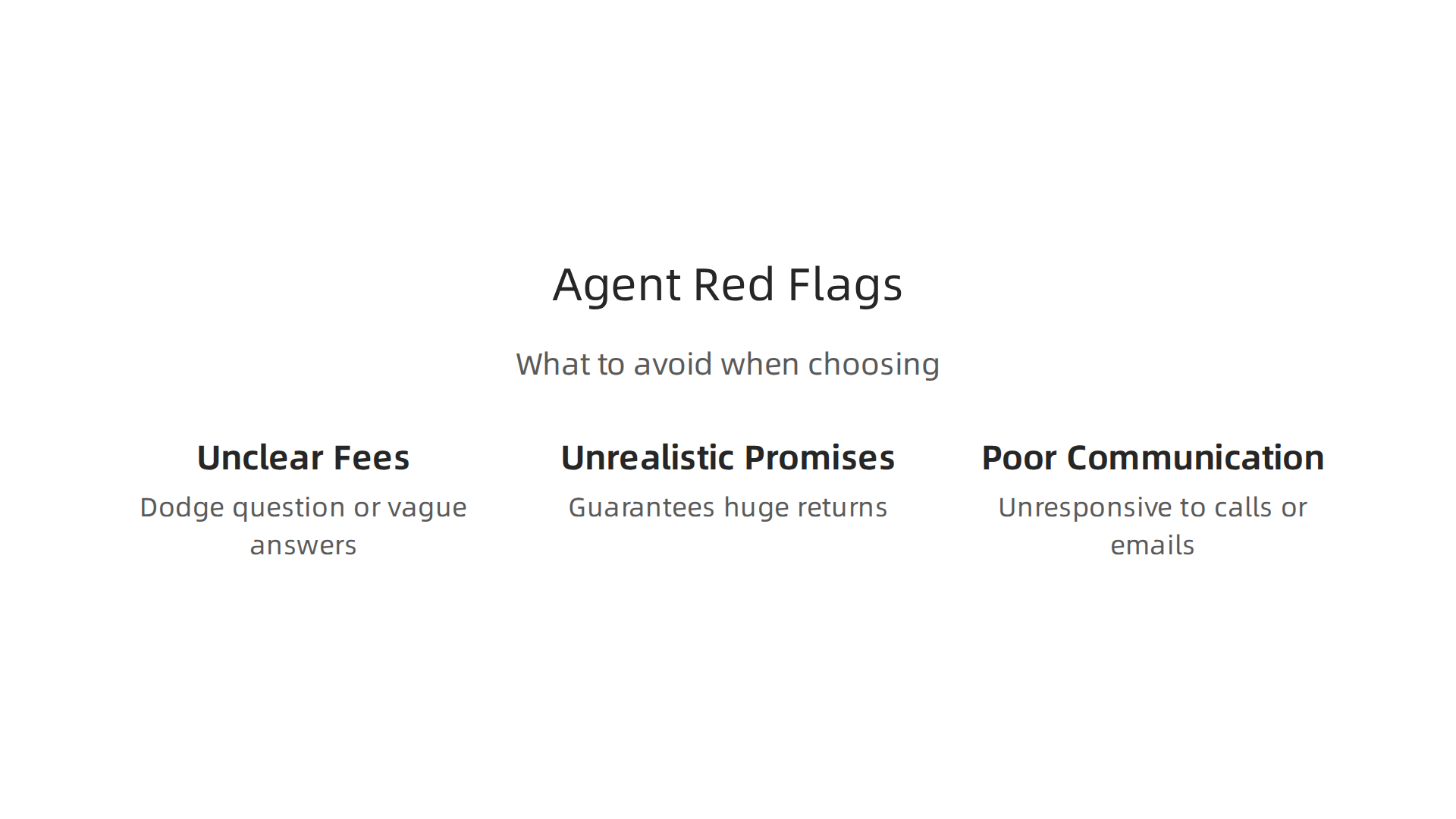 Identify common red flags and avoid mistakes when selecting a real estate agent in Dubai to protect your investment.