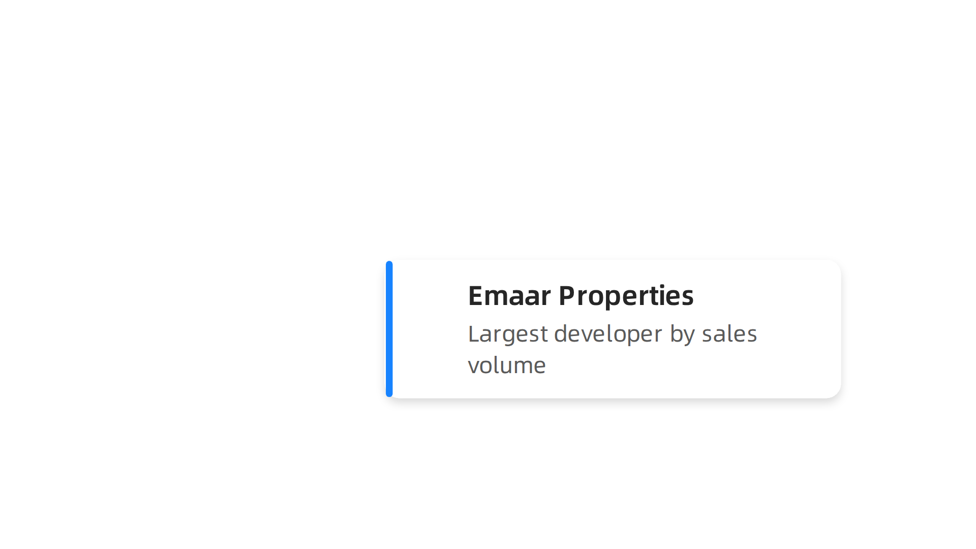 An infographic presenting a table of top-ranked real estate developers in Dubai for 2026, highlighting their strengths.