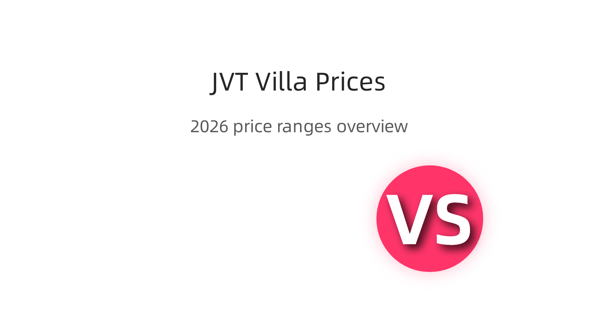 An infographic detailing the current price ranges and market appreciation trends for Jumeirah Village Triangle villas in 2026.