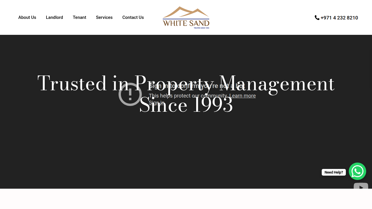 Visit Whitesand Real Estate's official website to learn more about their property leasing and management services in Dubai.