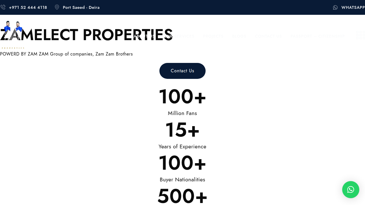 Website offering a comprehensive checklist for purchasing luxury villas in Dubai.